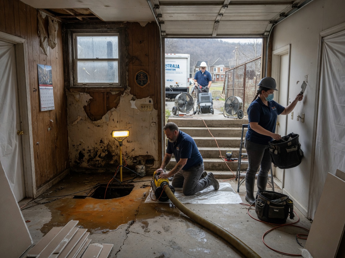 water damage restoration in Randle