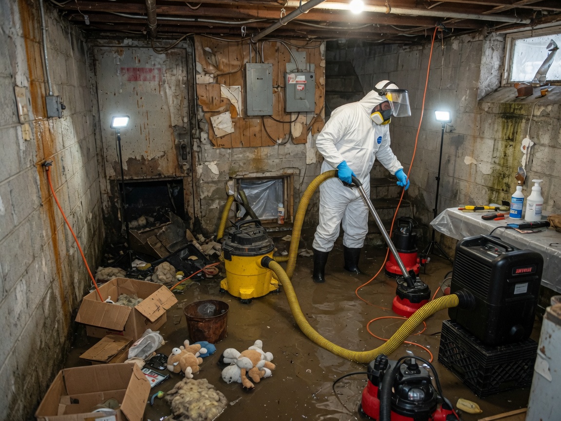 Flooded Basement Cleanup in Centralia, WA