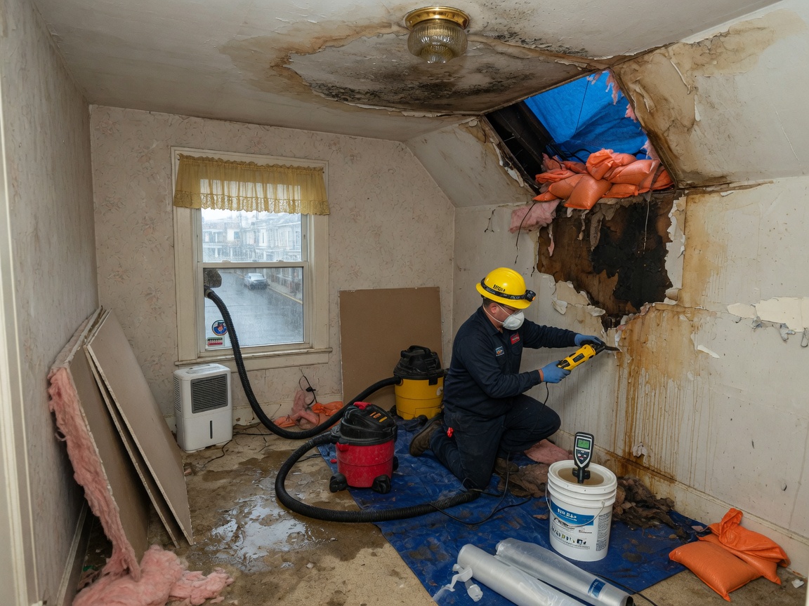 water damage restoration in Morton